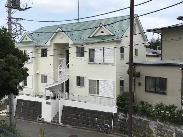 横浜市磯子区　賃貸物件　屋根塗装・外壁塗装・附帯物塗装　ファミールN
