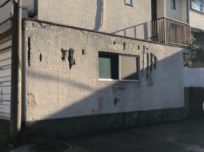 旭区　戸建　擁壁補修　Y様邸before