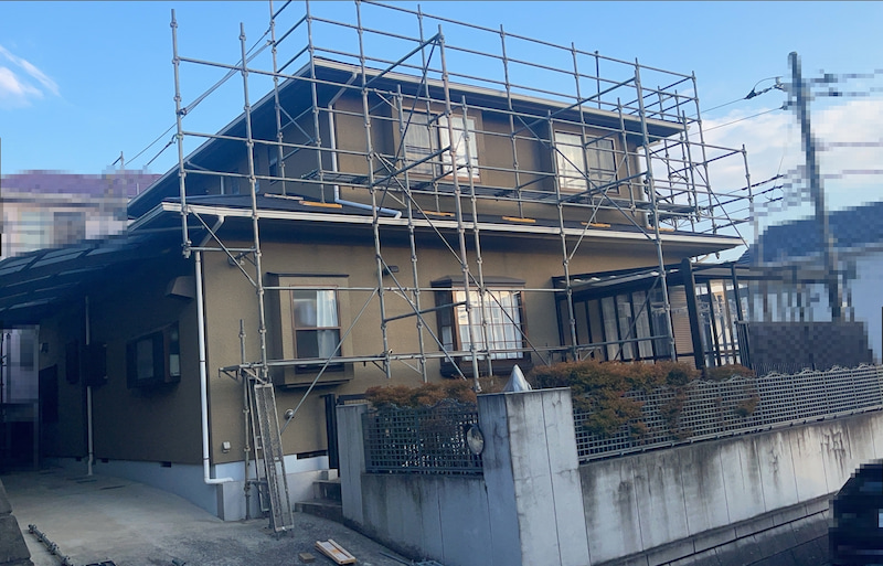 栄区　戸建　外壁・屋根・附帯物・外構塗装　H様邸before