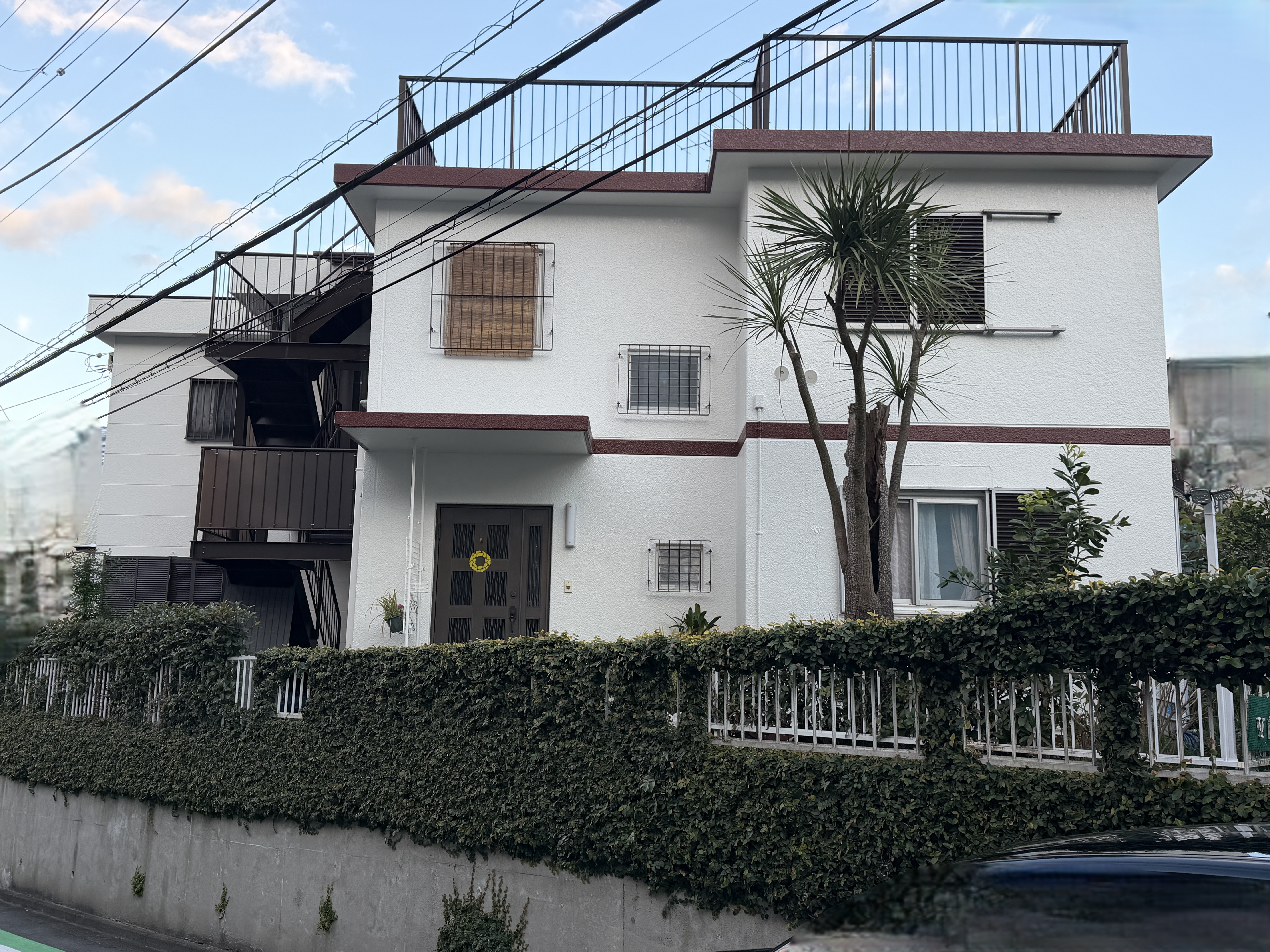 磯子区　戸建　外壁・屋根・附帯物・鉄骨階段　N様邸